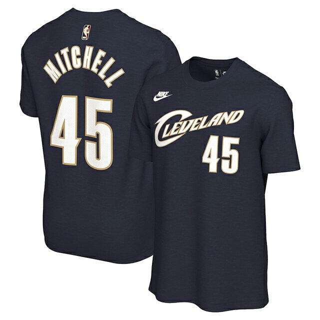 Rakuten - 海外取寄 ドノバン ミッチェルモデル ナイキ Tシャツ 2025 CLASSIC EDITION NAME&NUMBER T-SHIRT NAVY NIKE クリーブランド キャバリアーズ