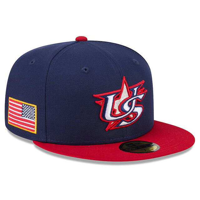 ニューエラ キャップ 59FIFTY WBC アメリカ 2026 WORLD BASEBALL CLASSIC FITTED CAP NAVY NEW ERA ...
