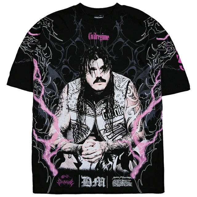 �ɥߥ˥� �ߥ��ƥꥪ��ǥ� ������� ���ӥ� �쥸���� WWE AUTHENTIC T����� BOXY T-SHIRT BLACK CIVIL REGIME D...