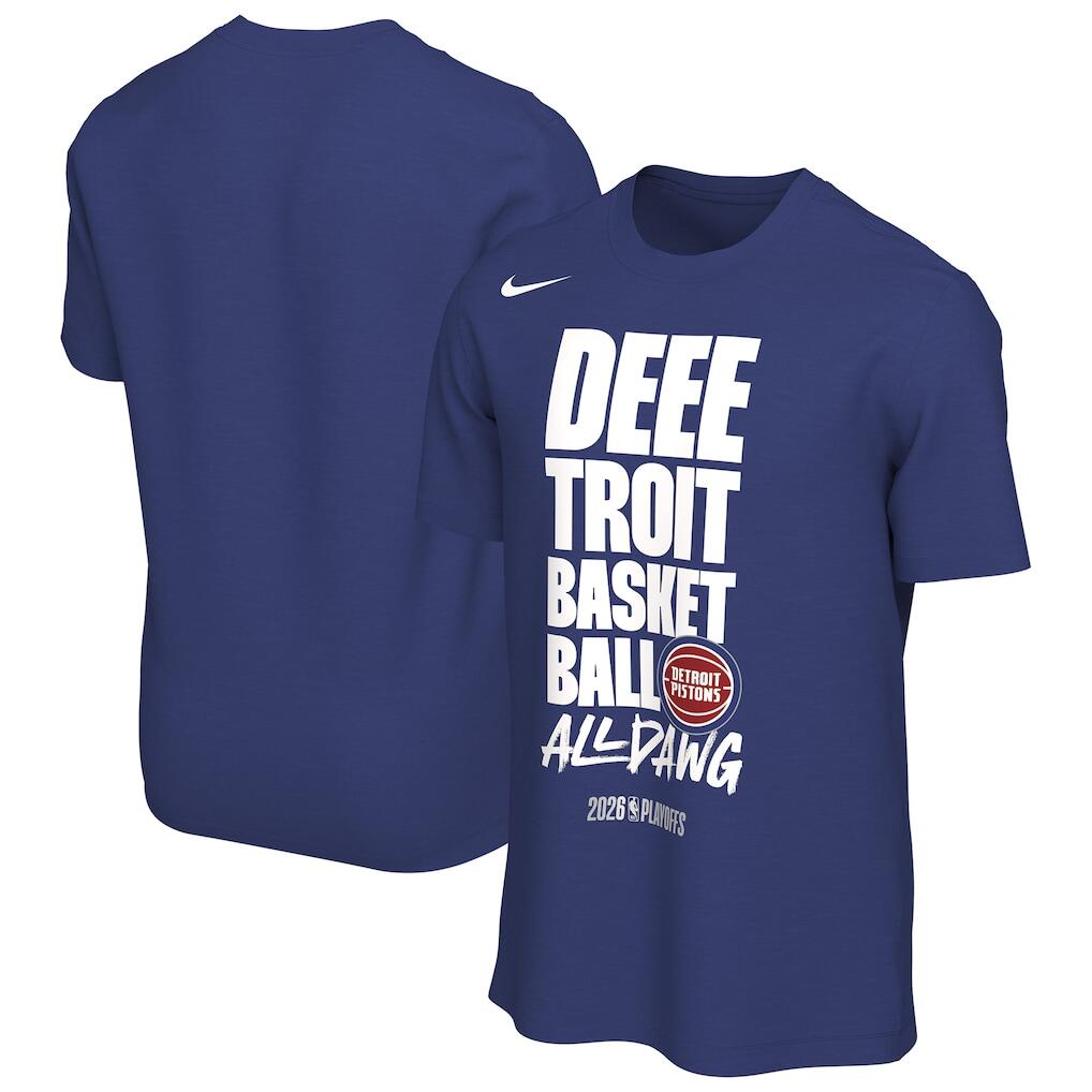 海外取寄 ナイキ Tシャツ デトロイト ピストンズ 2026 NBA PLAYOFFS MANTRA T-SHIRT ROYAL BLUE NIKE DETROIT PISTONS