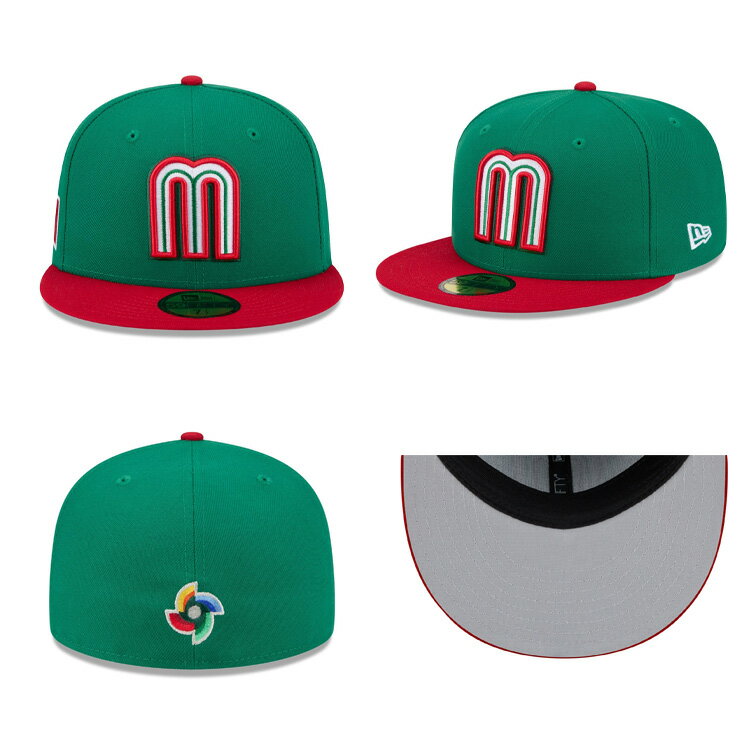 ニューエラ キャップ 59FIFTY WBC メキシコ 2026 WORLD BASEBALL CLASSIC FITTED CAP GREEN NEW ERA MEXICO 5950 帽子 メンズ レディース 男女兼用 ワールドベースボールクラシック グリーン 野球 /GRN 26_1