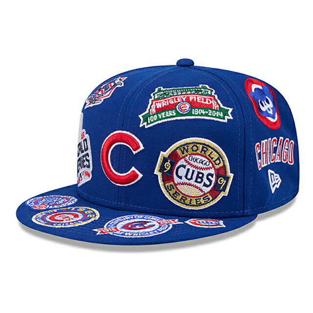 Rakuten - ニューエラ キャップ 59FIFTY シカゴ カブス MLB ALL-OVER FITTED CAP ROYAL BLUE NEW ERA CHICAGO CUBS/5950 アメフト 帽子 メンズ レディース ユニセックス 男女兼用