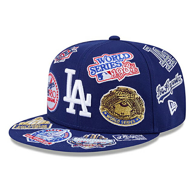 Rakuten - ニューエラ キャップ 59FIFTY ロサンゼルス ドジャース MLB ALL-OVER FITTED CAP ROYAL BLUE NEW ERA LOS ANGELES DODGERS/5950 アメフト 帽子 メンズ レディース ユニセックス 男女兼用