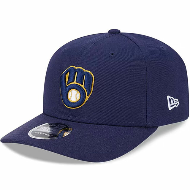 Rakuten - ニューエラ キャップ 9SEVENTY ストレッチ スナップバック ミルウォーキー ブルワーズ　MLB STRETCH SNAPBACK CAP NAVY MILWAUKEE BREWERS 帽子 メンズ レディース 男女兼用 970SS メジャーリーグ ネイビー 26_5RE_0518