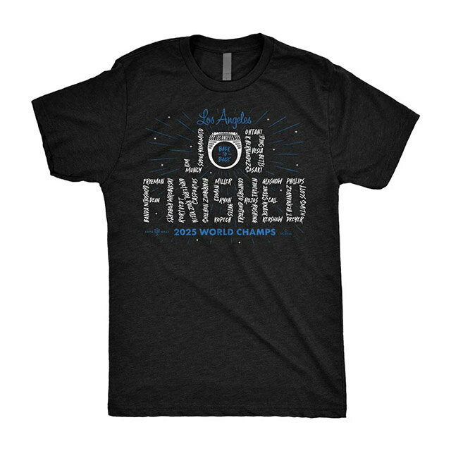 Rakuten - 海外取寄 ロサンゼルス ドジャース モデル Tシャツ JOB FINISHED T-SHIRT LOS ANGELES DODGERS ROTO WEAR BLACK 2025 ワールドシリーズ WORLD SERIES