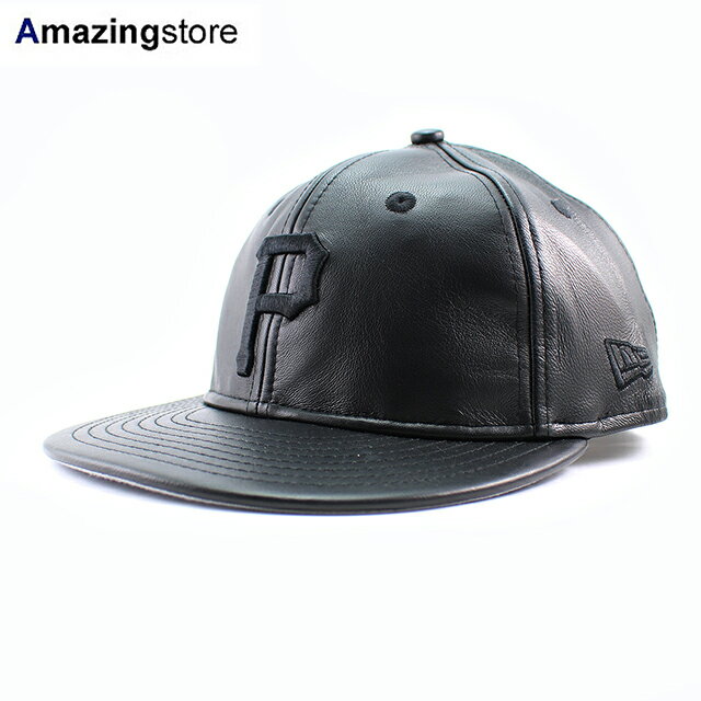 Rakuten - ニューエラ キャップ RC9FIFTY ストラップバック ピッツバーグ パイレーツ MLB GENUINE LEATHER RETRO CROWN STRAPBACK CAP BLACKOUT NEW ERA PITTSBURGH PIRATES 帽子 メンズ レディース 男女兼用 レザー ブラック /BLK 25_5
