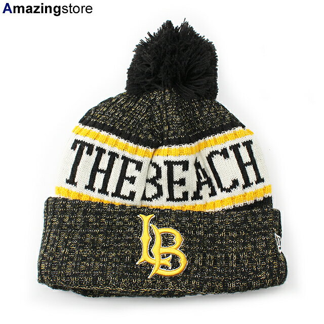 Rakuten - ニューエラ ニットキャップ ビーニー ロングビーチ ステート フォーティーナイナーズ NCAA STOCK SPORT KNIT BEANIE CAP BLACK NEW ERA LONG BEACH 49ERS 帽子 ニット帽