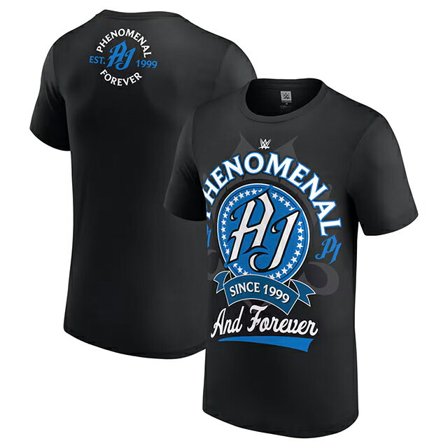 Rakuten - AJ スタイルズモデル 海外取寄 WWE AUTHENTIC Tシャツ PHENOMENAL T-SHIRT BLACK AJ STYLES ロー スマックダウン RAW SMACKDOWN プロレス 帽子 メンズ レディース 男女兼用 TEE ティーシャツ ブラック