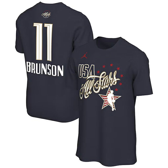 海外取寄 ジェイレン ブランソンモデル ジョーダンブランド Tシャツ 2026 NBA ALL-STAR GAME NAME&NUMBER T-SHIRT NAVY RALEN BRUNSON JORDAN BRAND