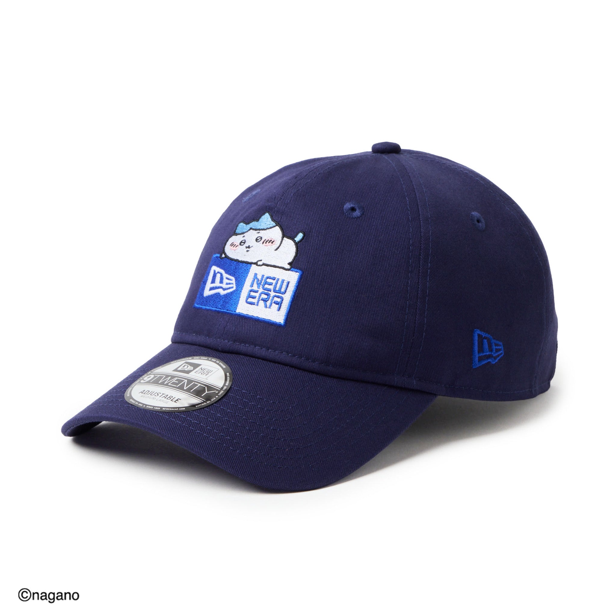 ニューエラキャップ 9TWENTY ちいかわ HACHIWARE BOX LOGO STRAPBACK CAP LIGHT NAVY NEW ERA ハチワレ CHIIKAWA