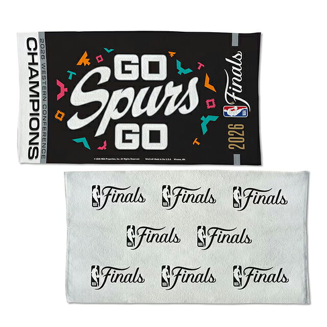 海外取寄 サンアントニオ スパーズ 記念タオル WINCRAFT 2026 NBA WESTERN CONFERENCE CHAMPIONS LOCKER ROOM TOWEL 22