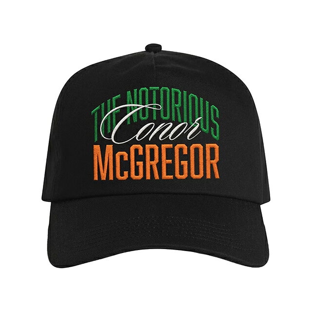 コナー マクレガーモデル 海外取寄 UFC スナップバックキャップ SCRIPT SNAPBACK CAP BLACK Conor McGregor