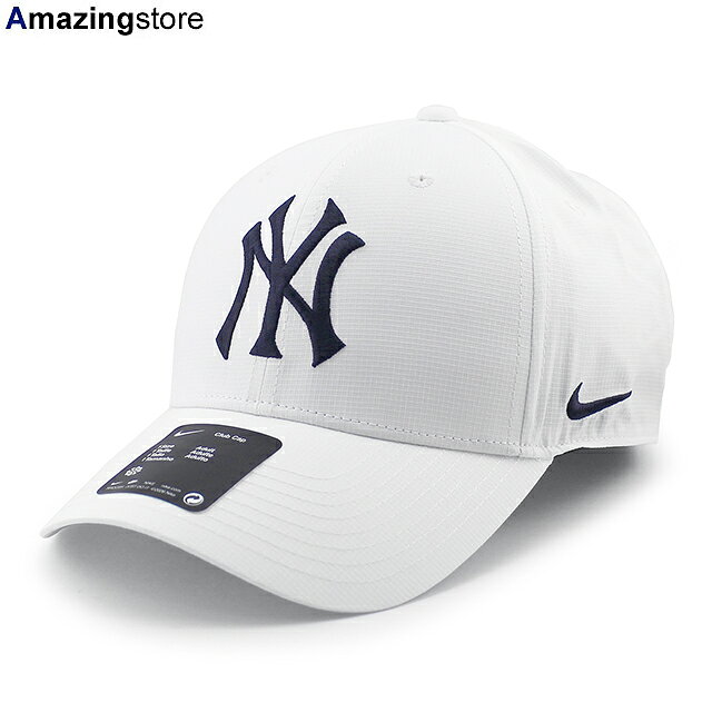 ナイキ キャップ ニューヨーク ヤンキース CLUB STRUCTURED UV POLY RIPSTOP CAP WHITE NIKE NEW YORk YANKEES ホワイト ロープロファイルキャップ LOW PROFILE CAP 帽子 メジャーリーグ 公式 ベースボールキャップ