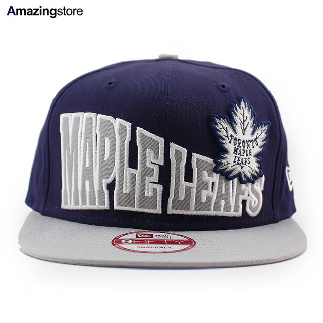 ニューエラ キャップ 9FIFTY スナップバック トロント メープル リーフス COOP STOKED SNAPBACK CAP NAVY-GREY NEW ERA TORONTO MAPLE LEAFS