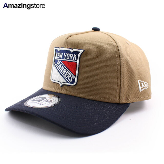 Rakuten - ニューエラ キャップ 9FORTY ニューヨーク レンジャース NHL A-FRAME SNAPBACK CAP KHAKI-NAVY NEW ERA NEW YORK RANGERS アイスホッケー 940AF エーフレーム 帽子 メンズ レディース 男女兼用