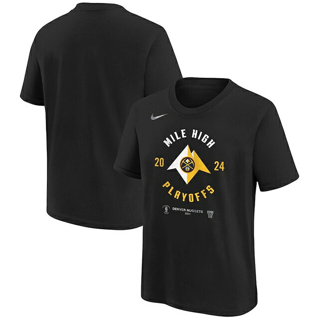 CO iCL TVc fo[ iQbc 2024 NBA PLAYOFFS MANTRA T-SHIRT BLACK NIKE DENVER NUGGETS [24_4_NBA_ vCIt]