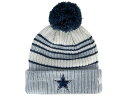 NEW ERA DALLAS COWBOYS 【TRADITIONAL STRIPED BEANIE/WHT-GREY】 ニューエラ ダラス カウボーイズ ニット帽 ビーニー 帽子 ヘッドギア キャップ CAP KNIT NFL 16_1_4DC 14_1_5