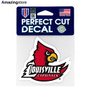 󥯥ե 륤ӥ ʥ륹 ƥå LOUISVILLE CARDINALS NCAA PERFECT CUT DECAL WINCRAFT [for3000 19_10_5ACC 19_11_1]