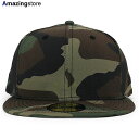 ニューエラ キャップ 59FIFTY BLANK BASIC FITTED CAP CAMO BLACK FLAG NEW ERA ベーシック ウッドランドカモ...