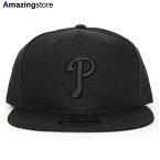 ニューエラ キャップ 9FIFTY スナップバック フィラデルフィア フィリーズ MLB TEAM BASIC SNAPBACK BLACKOUT NEW ERA PHILADELPHIA PHILLIES 帽子 メンズ レディース 男女兼用 ブラック /BLK 24_2RE_24_3RE_0301