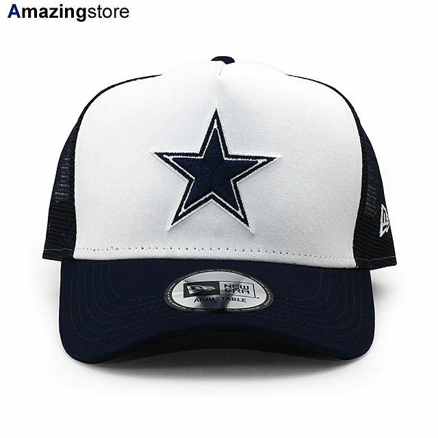 ニューエラ メッシュキャップ 9FORTY ダラス カウボーイズ NFL TRUCKER MESH CAP WHITE NAVY NEW ERA DALLAS COWBOYS 12746928 帽子 メンズ レディース 男女兼用 ホワイト ネイビー /WHT メンズ レディース 24_5RE_0516