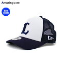 あす楽 子供用 ニューエラ 9FORTY メッシュキャップ 埼玉西武ライオンズ YOUTH NPB A-FRAME TRUCKER MESH CAP WHITE NAVY NEW ERA SAITAMA SEIBU LIONS 13565769 ユース KIDS キッズ ホワイト ネイビー /WHT プロ野球 23_4RE_0426