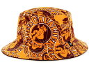 47BRAND CLEVELAND CAVALIERS 【BRAVADO BUCKET HAT/GOLD】 フォーティーセブンブランド クリーブランド キャバリアーズ バケットハット NBA ゴールド 帽子 ヘッドギア メンズ レディース 男性用 女性用 HEADWEAR ALL-OVER 総柄 17_7_5 17_8_1