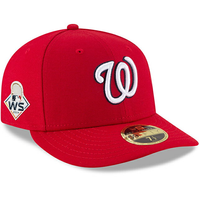 楽天Amazingstore【2019ワールドシリーズモデル】ニューエラ LP 59FIFTY ワシントン ナショナルズ【2019 WORLD SERIES GAME LOW CROWN FITTED CAP/RED】WASHINGTON NATIONALS SIDE-PATCH LOW PROFILE 19_10_3MLB19_10_4