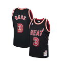 【永久欠番】ドウェイン ウェイドモデル ユニフォームジャージー【DWYANE WADE L3GACY BLACK JERSEY】ミッチェルアンドネス MIAMI...