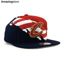 ミッチェル&ネス スナップバック キャップ クリーブランド キャバリアーズ 【NBA BRUSHED FLAG SNAPBACK CAP/RED-NAVY】 M...