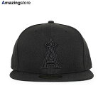 ニューエラ キャップ 59FIFTY ロサンゼルス エンゼルス MLB TEAM BASIC FITTED CAP BLACKOUT NEW ERA LOS ANGELES ANGELS 帽子 メンズ レディース 男女兼用 ブラック /BLK BIG_SIZE 24_2RE_2_26