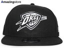 ニューエラ キャップ 9FIFTY スナップバック オクラホマシティ サンダー NBA TEAM BASIC SNAPBACK CAP BLACK WHITE NEW ERA OKLAHOMA CITY THUNDER 帽子 メンズ レディース 男女兼用 /BLK B0779HZB3L 25_8RE_0808