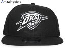 ニューエラ キャップ 9FIFTY スナップバック オクラホマシティ サンダー NBA TEAM BASIC SNAPBACK CAP BLACK WHITE NEW ERA OKLAHOMA CITY THUNDER 帽子 メンズ レディース 男女兼用 /BLK B0779HZB3L 24_4RE_0422