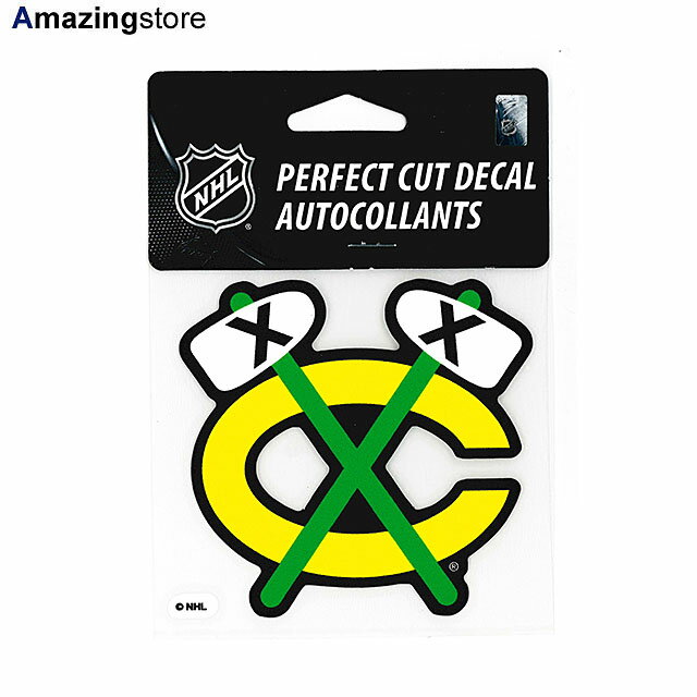 󥯥ե ƥå  ֥åۡ NHL PERFECT CUT DECAL WINCRAFT CHICAGO BLACKHAWKS [for3000 21_11_3ACC]