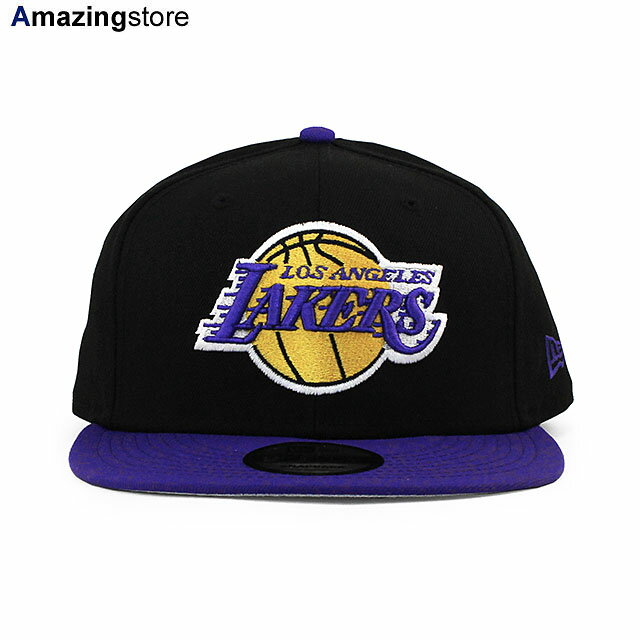 ニューエラ キャップ 9FIFTY スナップバック ロサンゼルス レイカーズ NBA 2T TEAM BASIC SNAPBACK CAP BLACK PURPLE NEW ERA LOS ANGELES LAKERS 帽子 メンズ レディース 男女兼用 ブラック パープル /BLK COLOR_BOTTOM 24_4RE_0408