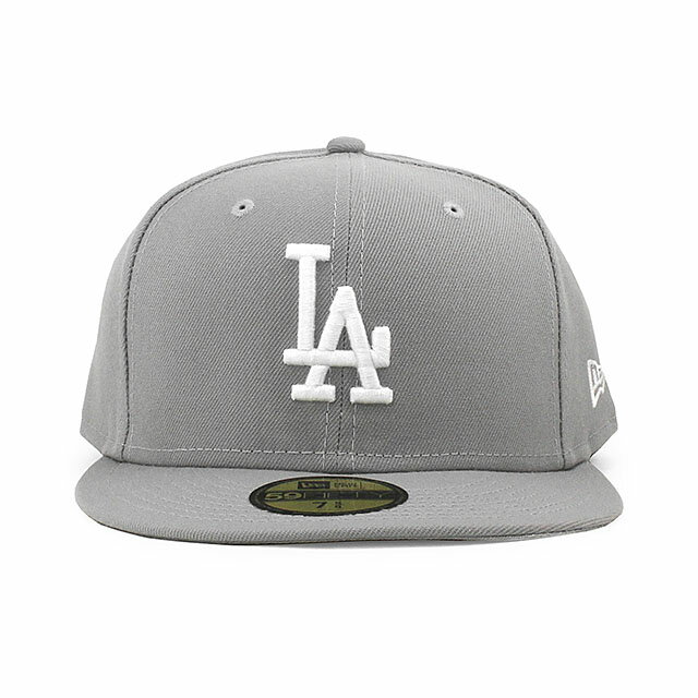 ニューエラ キャップ 59FIFTY ロサンゼルス ドジャース MLB TEAM BASIC FITTED CAP GREY NEW ERA LOS ANGELES DODGERS 帽子 メンズ レディース 男女兼用 グレー /GREY BIG_SIZE 24_5RE_0521