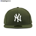 ニューエラ キャップ 59FIFTY ニューヨーク ヤンキース MLB TEAM BASIC FITTED CAP OLIVE NEW ERA NEW YORK YANKEES 帽子 メンズ レディース 男女兼用 オリーブ /OLIVE /GRN BIG_SIZE 24_2RE_2_26