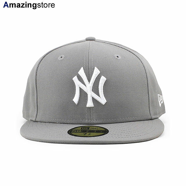 ニューエラ キャップ 59FIFTY ニューヨーク ヤンキース MLB TEAM BASIC FITTED CAP GREY NEW ERA NEW YORK YANKEES 帽子 メンズ レディース 男女兼用 グレー /GREY BIG_SIZE 24_5RE_0521