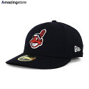 ニューエラ キャップ 59FIFTY クリーブランド インディアンス MLB ON-FIELD AUTHENTIC ALTERNATE-2 LC LOW-CROWN FITTED CAP LP NAVY NEW ERA CLEVELAND INDIANS ネイビー 帽子 メンズ レディース 男女兼用 /NAVY 23_11RE_11_22