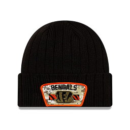 ニューエラ ニット ビーニー シンシナティ ベンガルズ 【NFL 2021 SALUTE-TO-SERVICE KNIT BEANIE/BLACK】 NEW ERA CINCINNATI BENGALS ブラック [/BLK 21_10_4NE]