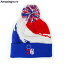 ߥåͥ ˥å ӡˡ եǥե ֥ƥ NBA PAINTBRUSH POM KNIT BEANIE CAP/RED-WHITE-ROYAL BLUE MITCHELL&NESS PHILADELPHIA 76ERS ߥå  ͥ å ۥ磻 ֥롼[22_2_DEADSTOCK ˹ ˥åȥå]