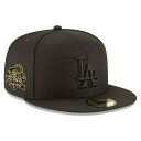 2024 ワールドシリーズチャンピオンモデル 海外取寄 ニューエラ キャップ 59FIFTY ロサンゼルス ドジャース ブラックオンブラック MLB WORLD...