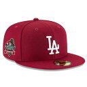 2024 ワールドシリーズチャンピオンモデル 海外取寄 ニューエラ キャップ 59FIFTY ロサンゼルス ドジャース バーガンディ MLB WORLD SER...