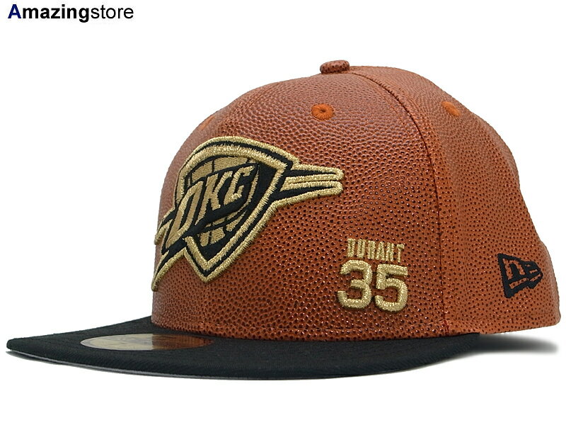 NEW ERA OKLAHOMA CITY THUNDER【KEVIN DURANT BASKET-BALLIN/BRN-BLK-GOLD】 ニューエラ オクラホマシティ サンダー 59FIFTY[ 帽子 ヘ..