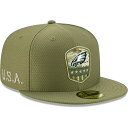 ニューエラ 59FIFTY フィラデルフィア イーグルス【2019 SALUTE-TO-SERVICE FITTED CAP/OLIVE】NEW ERA PHILADELPHIA EAGLES 19_10_3NFL19_10_4