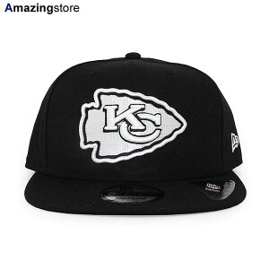 ニューエラ キャップ 9FIFTY スナップバック カンザスシティ チーフス NFL TEAM BASIC SNAPBACK CAP BLACK WHITE NEW ERA KANSAS CITY CHIEFS 帽子 メンズ レディース 男女兼用 ブラック ホワイト /BLK 24_4RE_0408