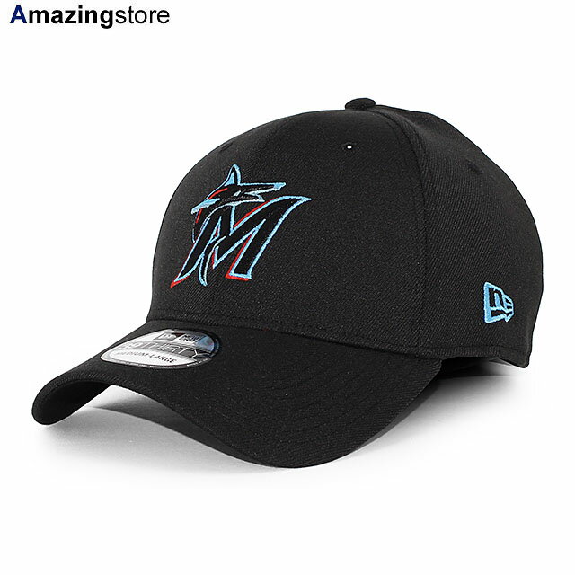 ニューエラ キャップ 39THIRTY マイアミ マーリンズ MLB TEAM CLASSIC FLEX FIT CAP BLACK NEW ERA MIAMI MARLINS 帽子 メンズ レディース ブラック /BLK 23_9RE_0922