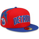 ニューエラ 59FIFTY デトロイト ピストンズ【2022 NBA CITY EDITION FITTED CAP/RED-ROYAL BLUE】 NEW E...