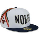 ニューエラ 59FIFTY ニューオリンズ ペリカンズ【2022 NBA CITY EDITION FITTED CAP/WHITE-NAVY】 NEW ERA...