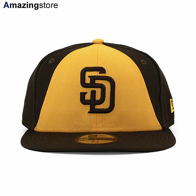 ニューエラ 59FIFTY サンディエゴ パドレス  NEW ERA SAN DIEGO PADRES ブラウン ゴールド 